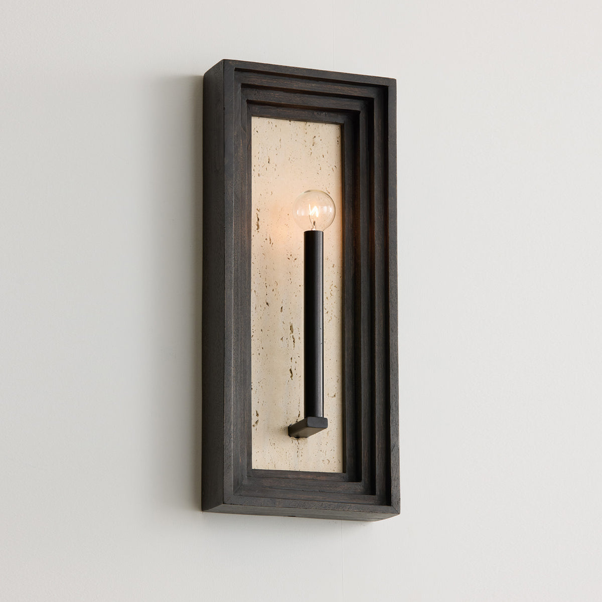 Capital Dunn Sconce in Espresso Stain and Black