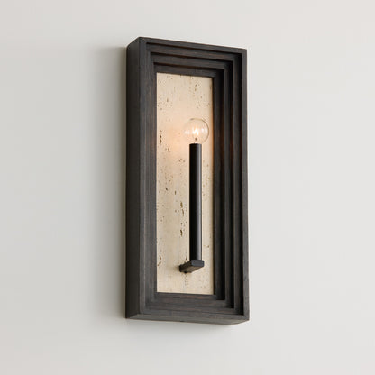 Capital Dunn Sconce in Espresso Stain and Black