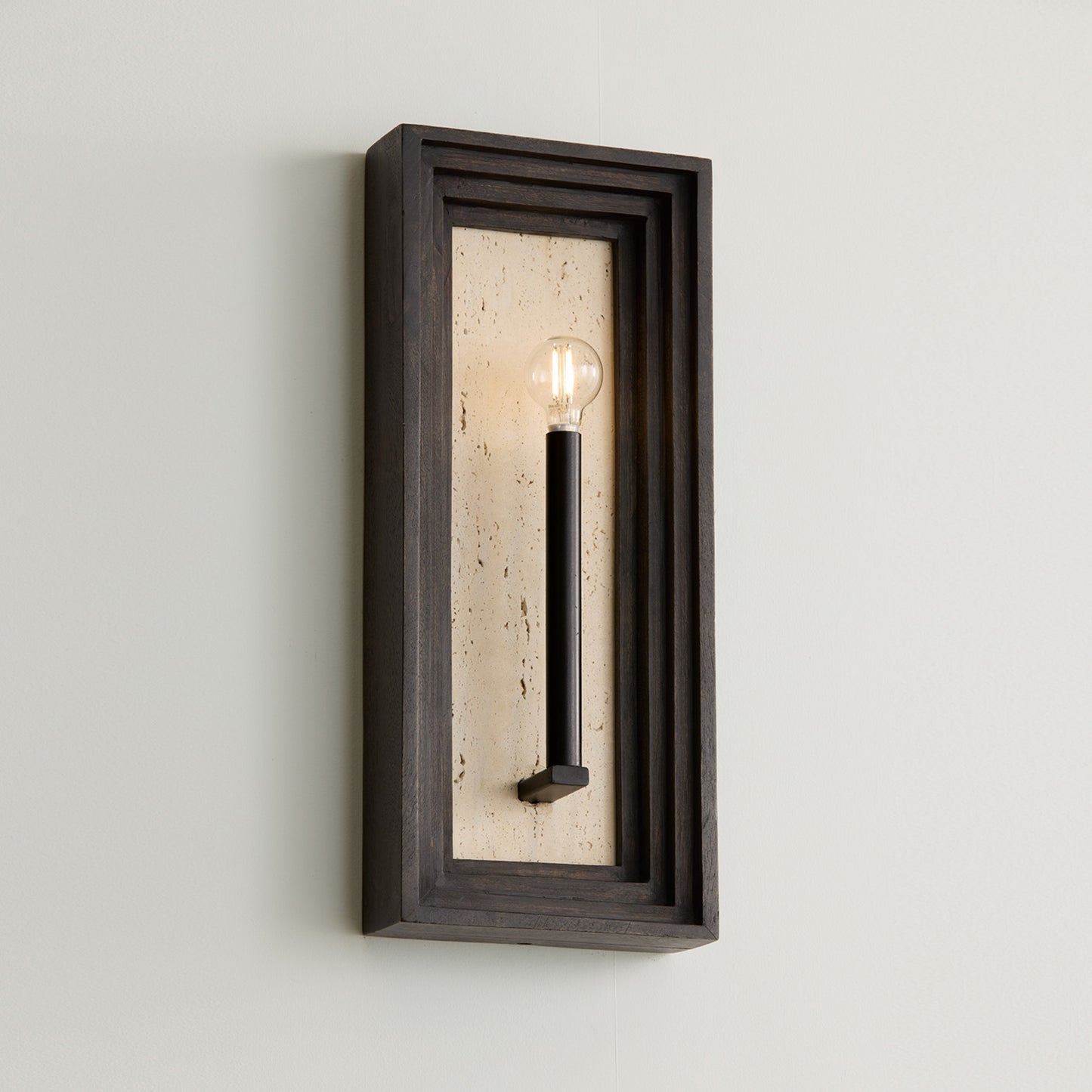 Capital Dunn Sconce in Espresso Stain and Black