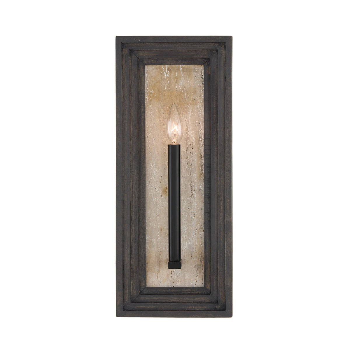 Capital Dunn Sconce in Espresso Stain and Black