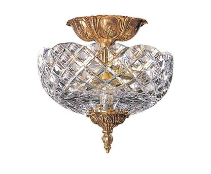 Crystorama Ceiling Mount Semi Flush Mount Olde Brass