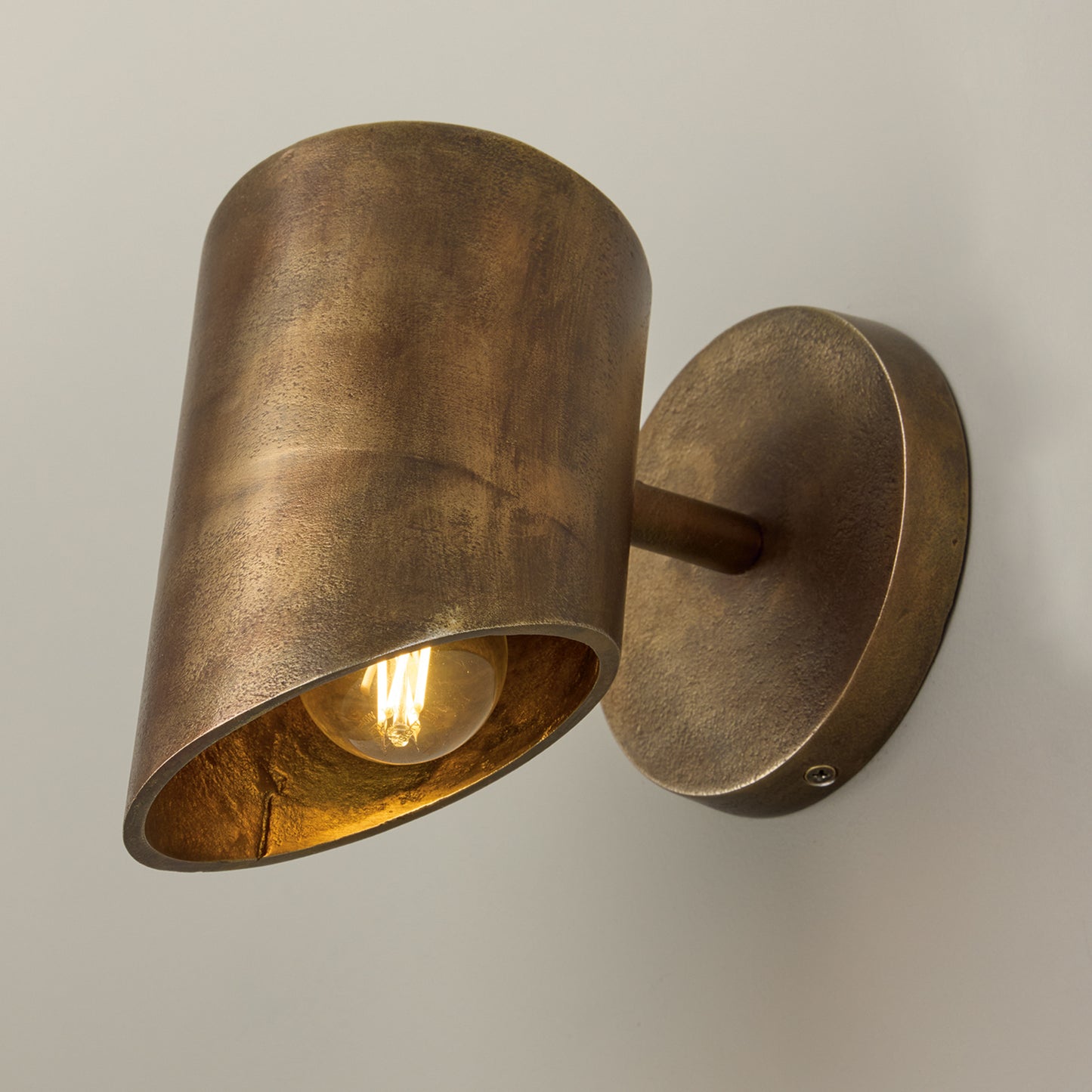 Capital Casa Cylinder Sconce in Oxidized Brass