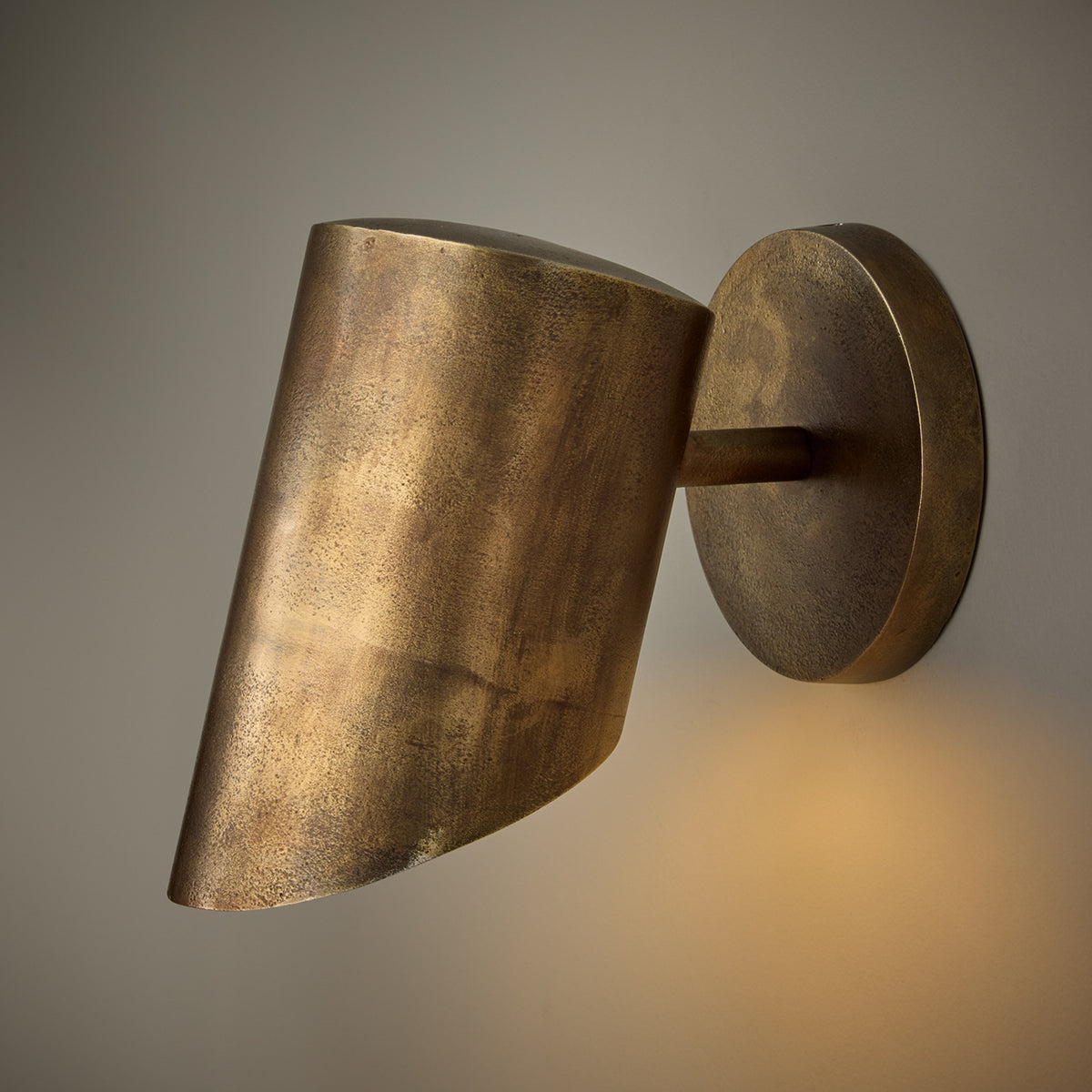 Capital Casa Cylinder Sconce in Oxidized Brass
