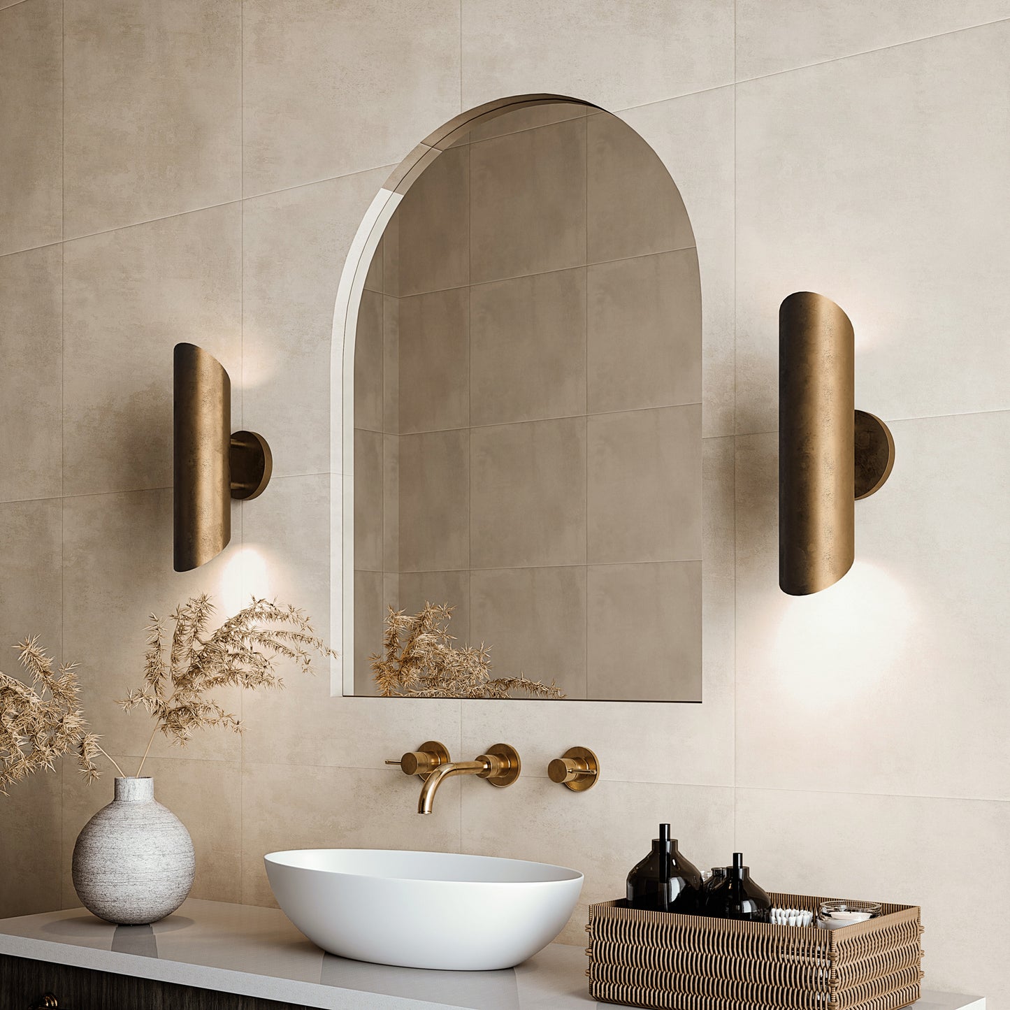 Capital Casa Dual Sconce in Oxidized Brass