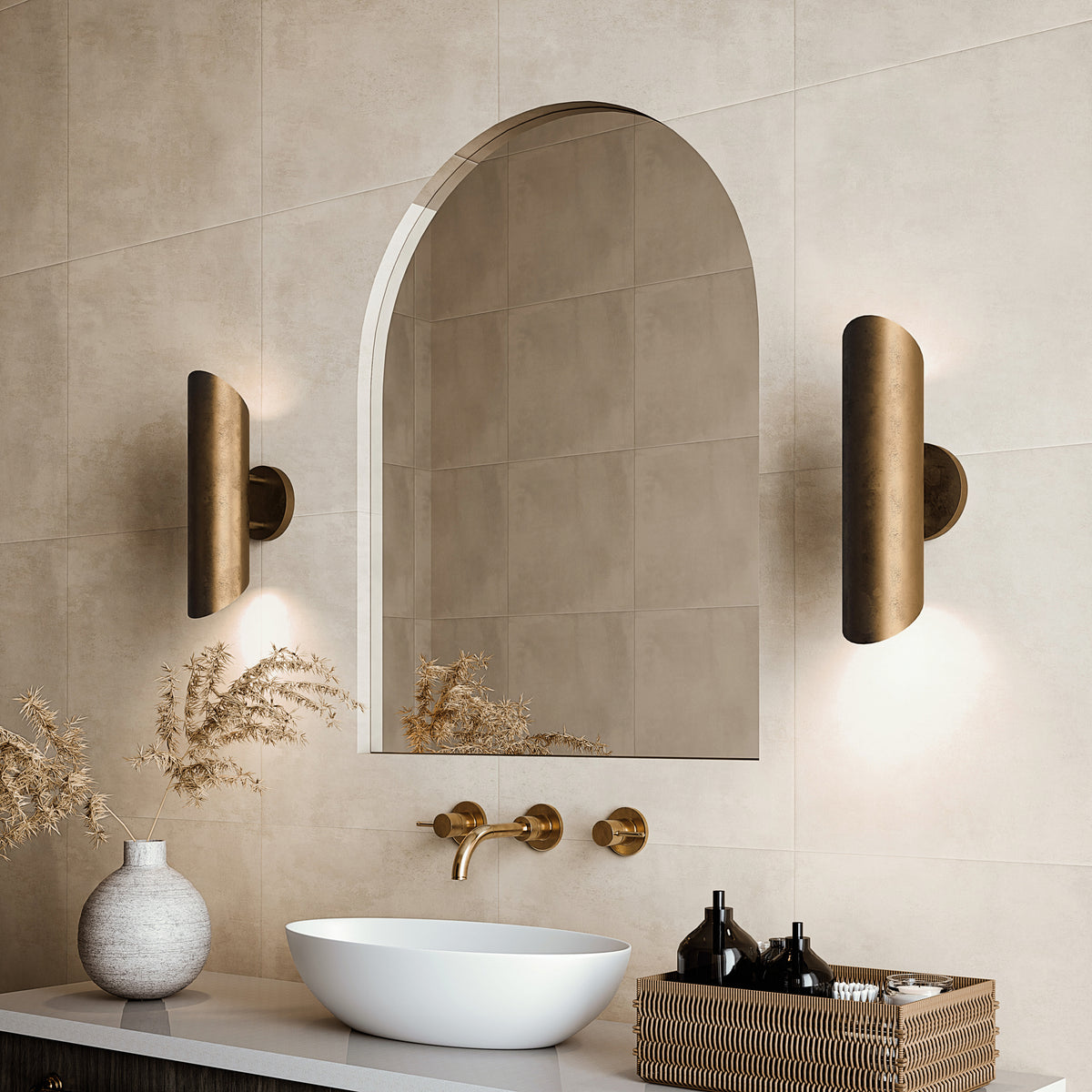 Capital Casa Dual Sconce in Oxidized Brass