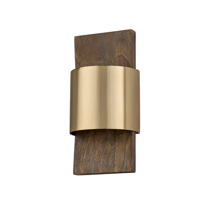 Capital Sidney Sconce - Nordic Wood and Matte Brass
