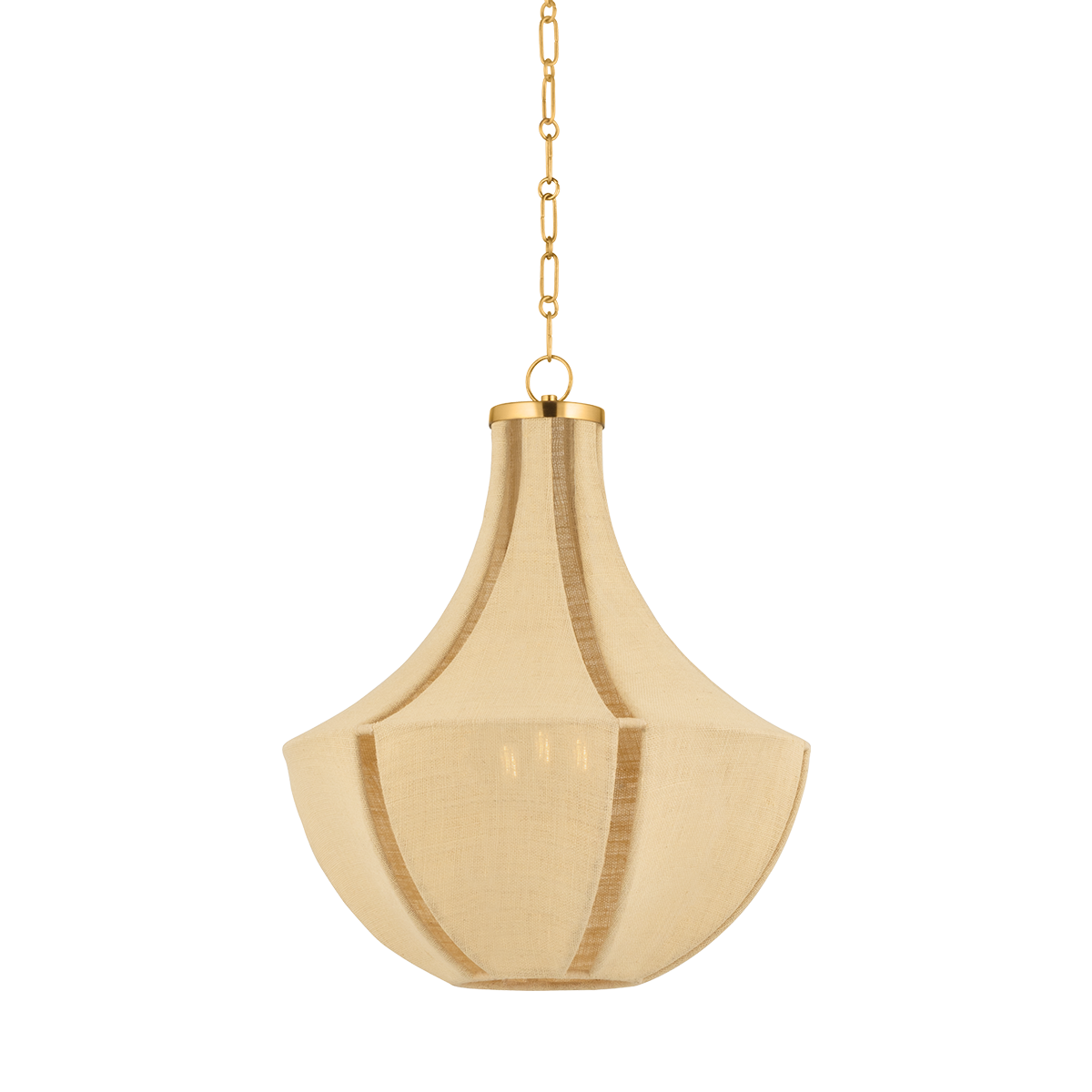 Hudson Valley Cascade Lake 3-Light Pendant Aged Brass