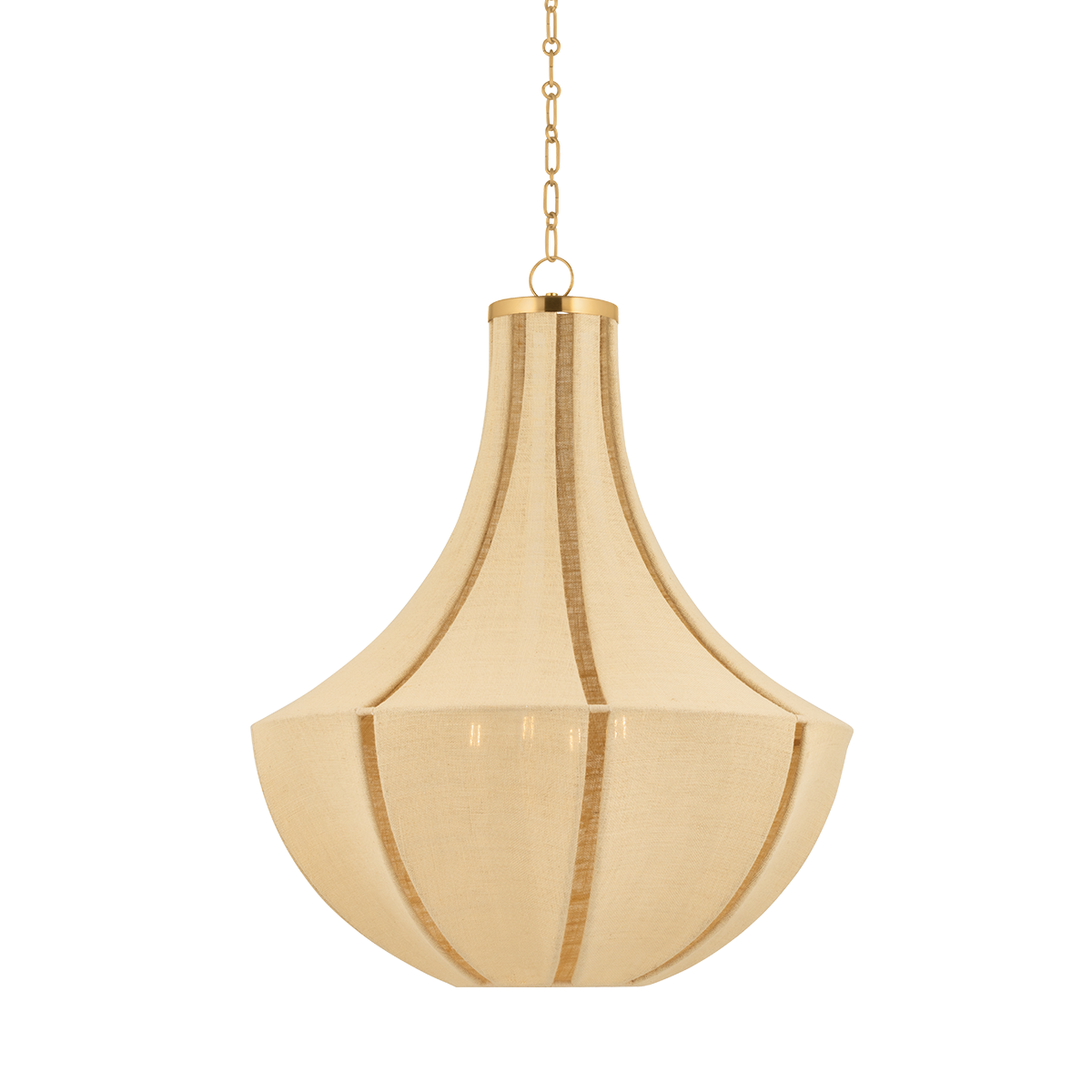 Hudson Valley Cascade Lake 4-Light Pendant Aged Brass