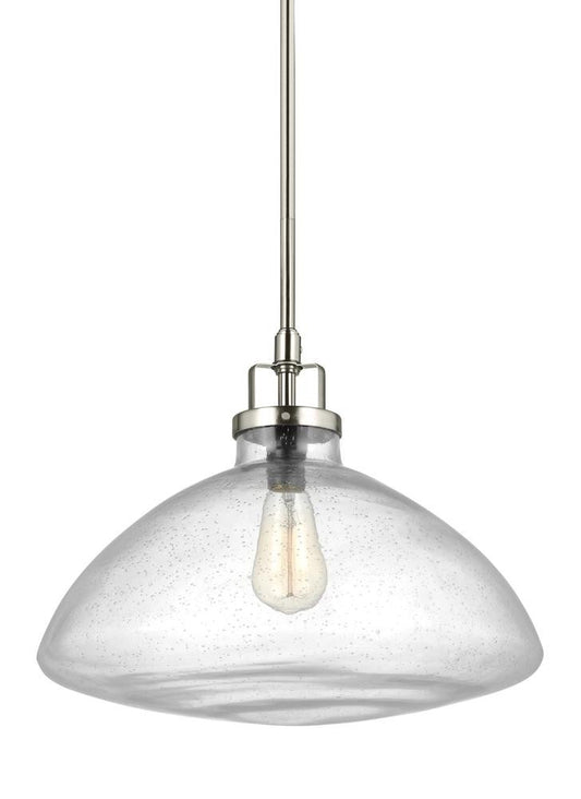 Generation Lighting Belton One Light Pendant Brushed Nickel
