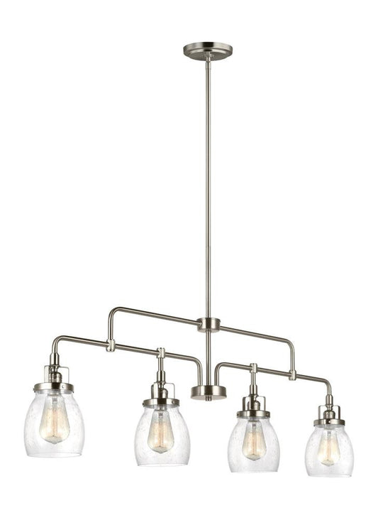 Generation Lighting Belton Four Light Island Pendant Brushed Nickel