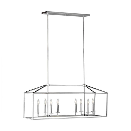 Generation Lighting Perryton Eight Light Island Pendant Chrome