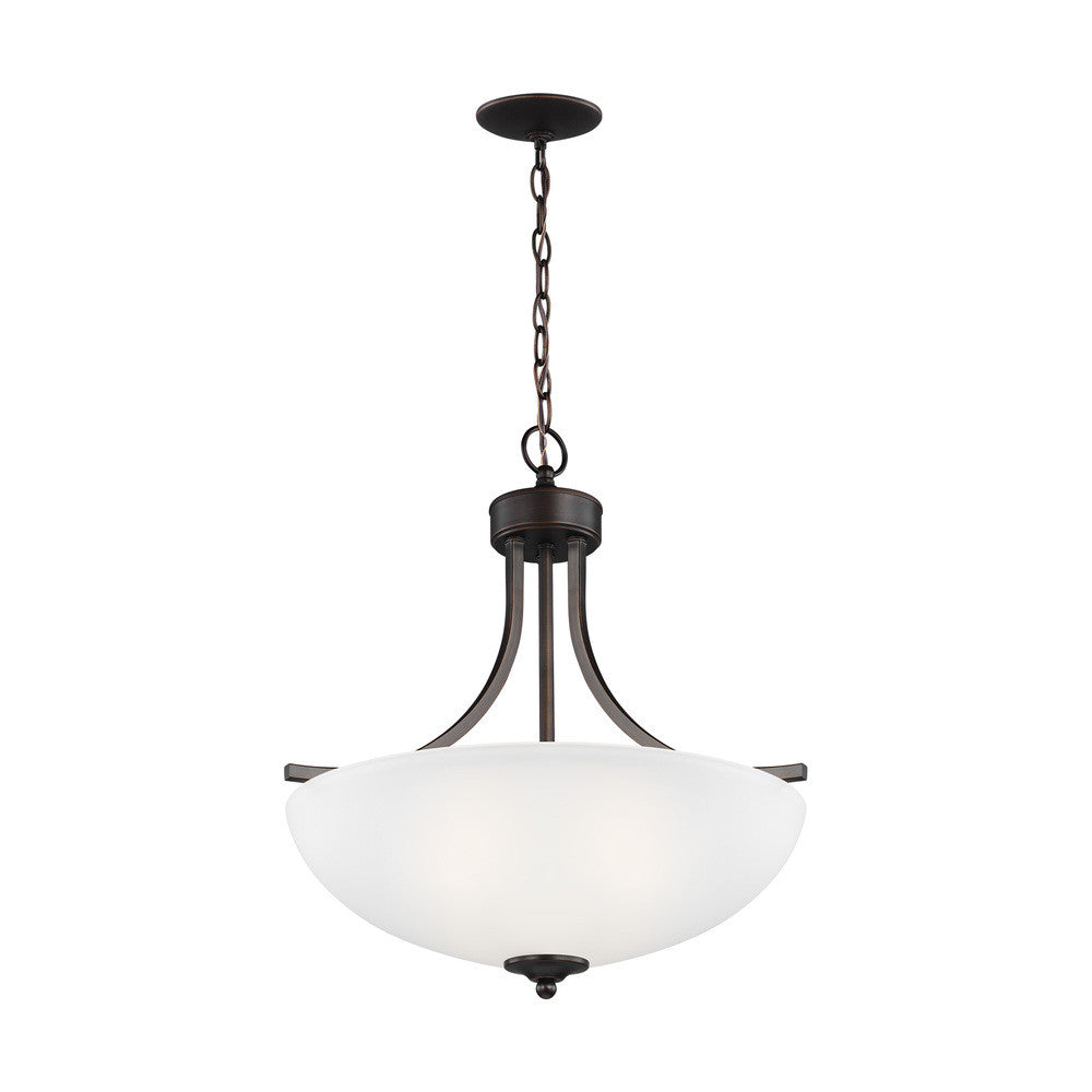Generation Lighting Geary Medium Three Light Pendant Bronze
