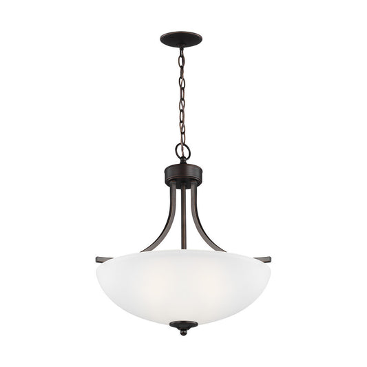 Generation Lighting Geary Medium Three Light Pendant Bronze