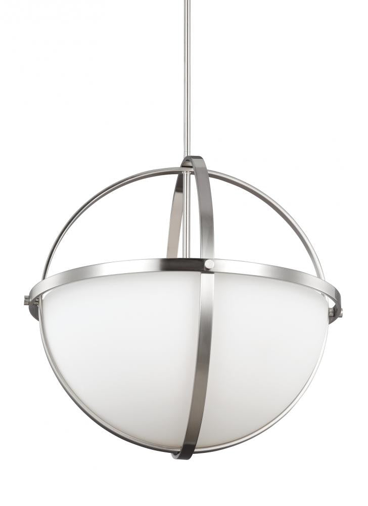Generation Lighting Alturas Three Light Pendant Brushed Nickel