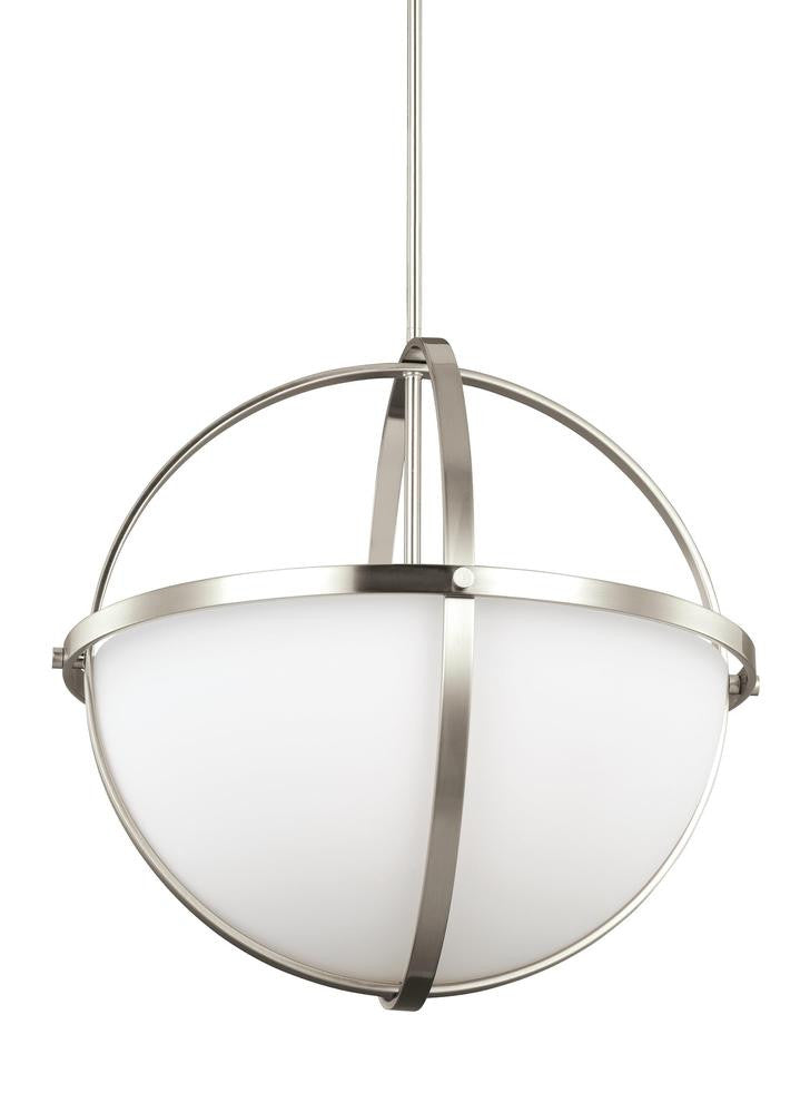 Generation Lighting Alturas Three Light Pendant Brushed Nickel
