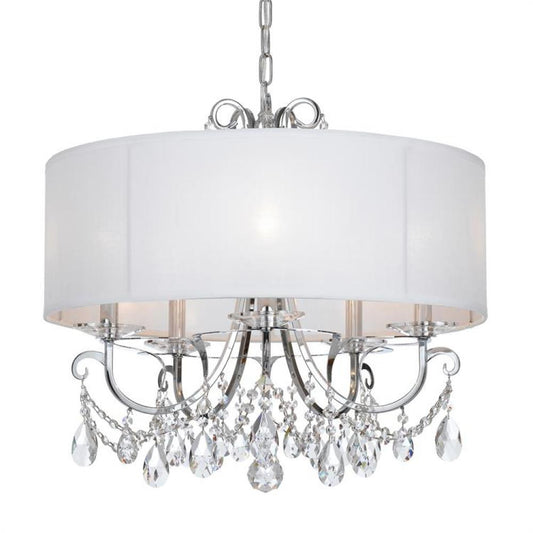 Crystorama Othello 5 Light Chandelier Polished Chrome