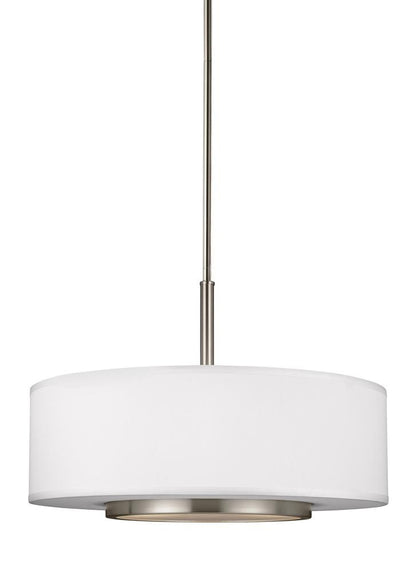 Generation Lighting Nance Three Light Pendant Brushed Nickel