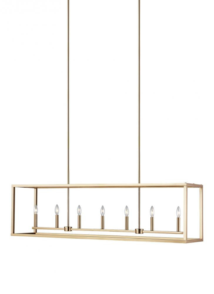 Generation Lighting Moffet Street Long Seven Light Island Pendant