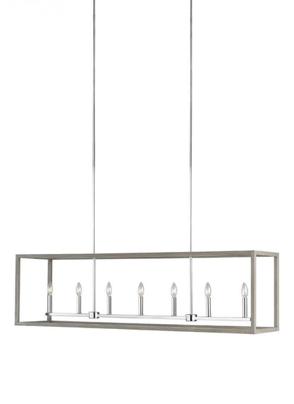 Generation Lighting Moffet Street Long Seven Light Island Pendant