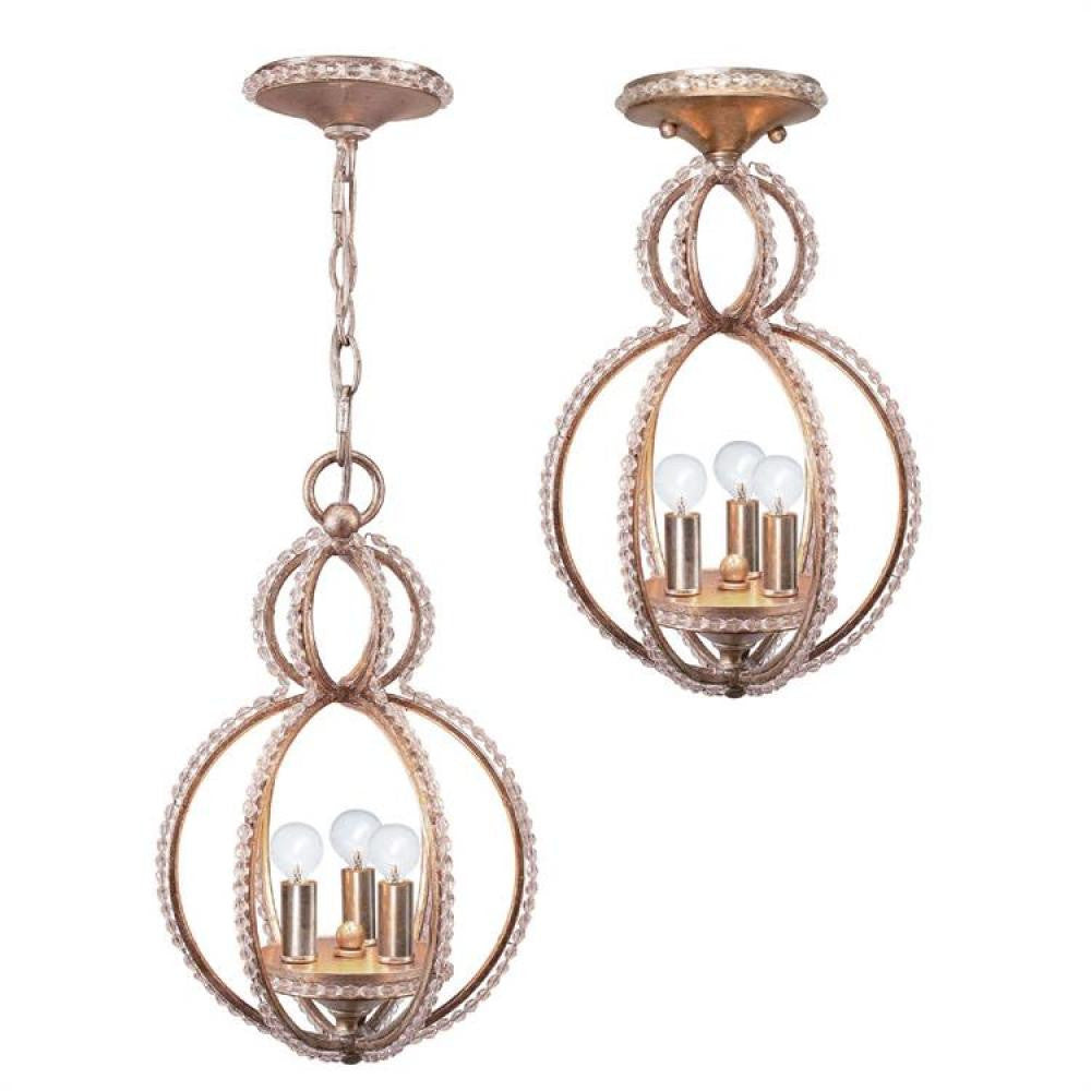 Crystorama Garland Mini Chandelier Distressed Twilight