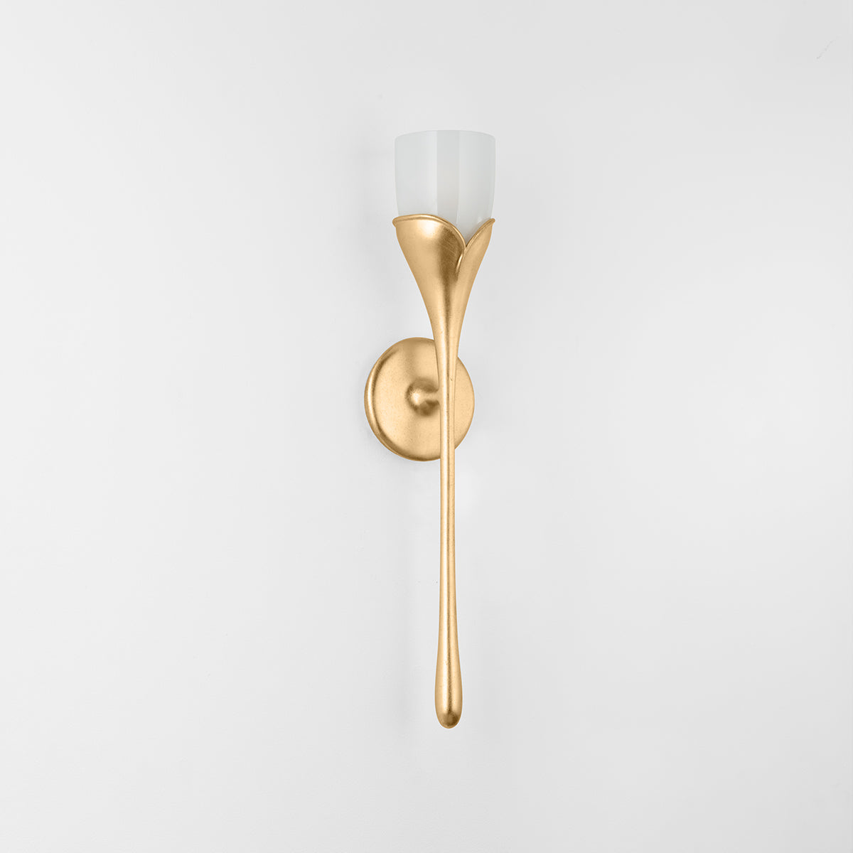 Hudson Valley Bellerose Wall Sconce Vintage Gold Leaf detail view 1