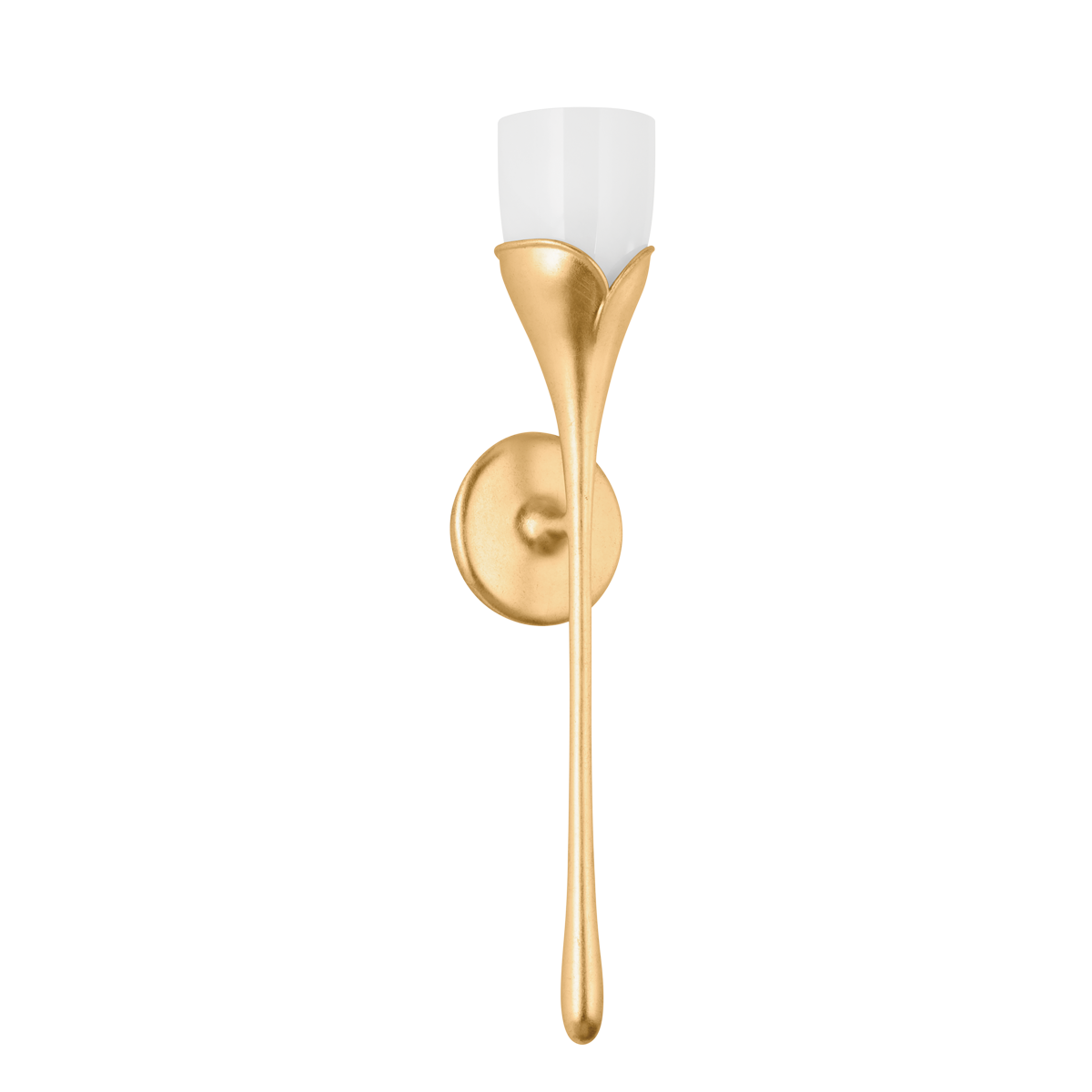 Hudson Valley Bellerose Wall Sconce Vintage Gold Leaf