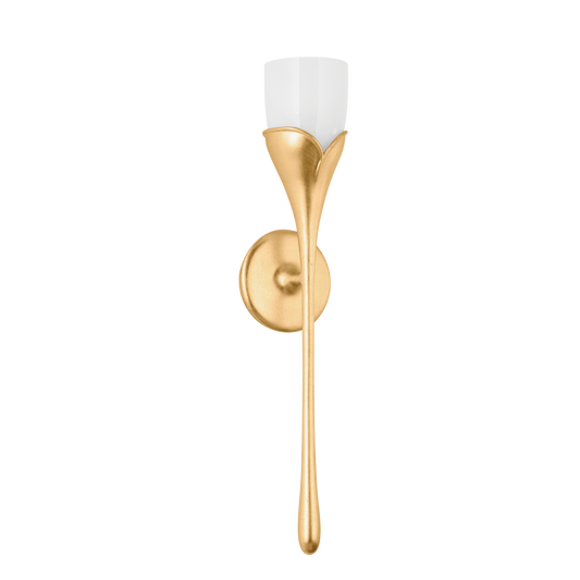 Hudson Valley Bellerose Wall Sconce Vintage Gold Leaf