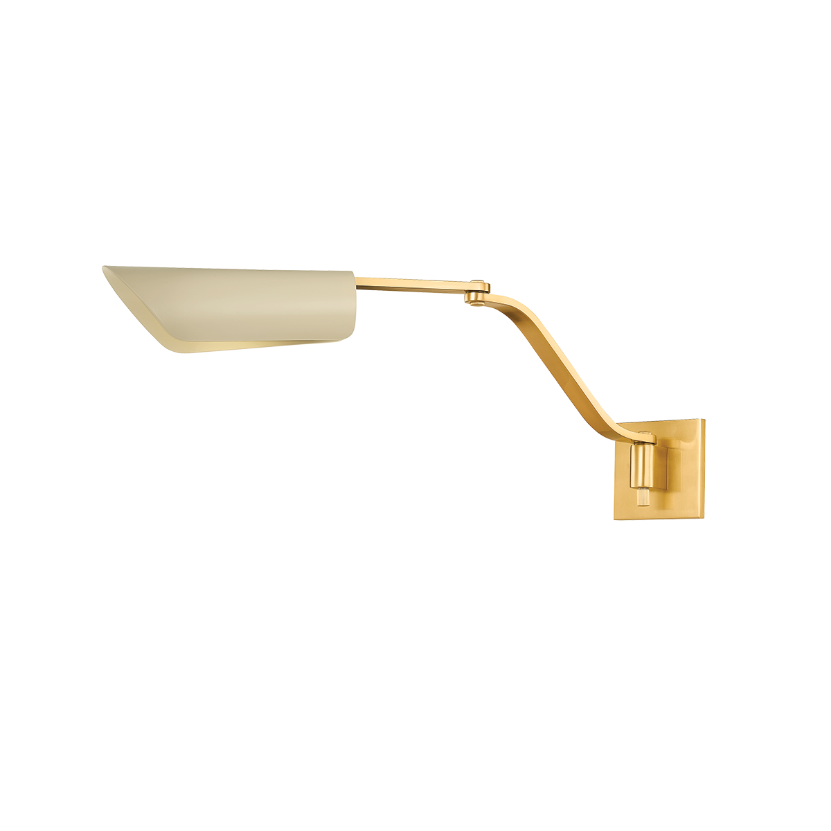 Hudson Valley Douglaston Wall Sconce Aged Brass/ Soft Sand