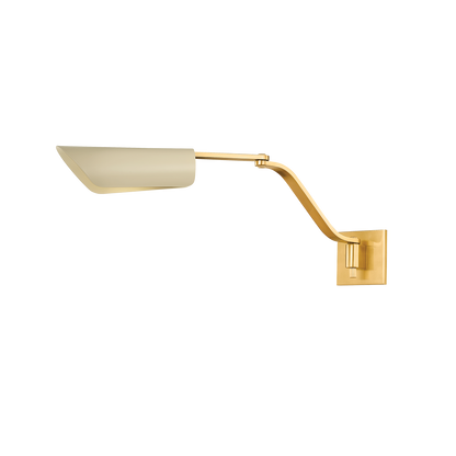 Hudson Valley Douglaston Wall Sconce Aged Brass/ Soft Sand