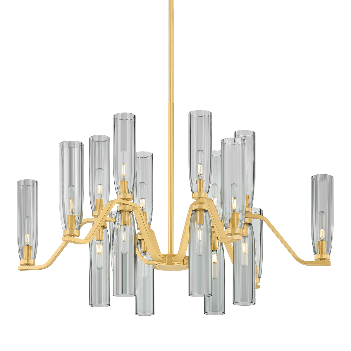 Hudson Valley Harpswell 18-Light Chandelier Aged Brass