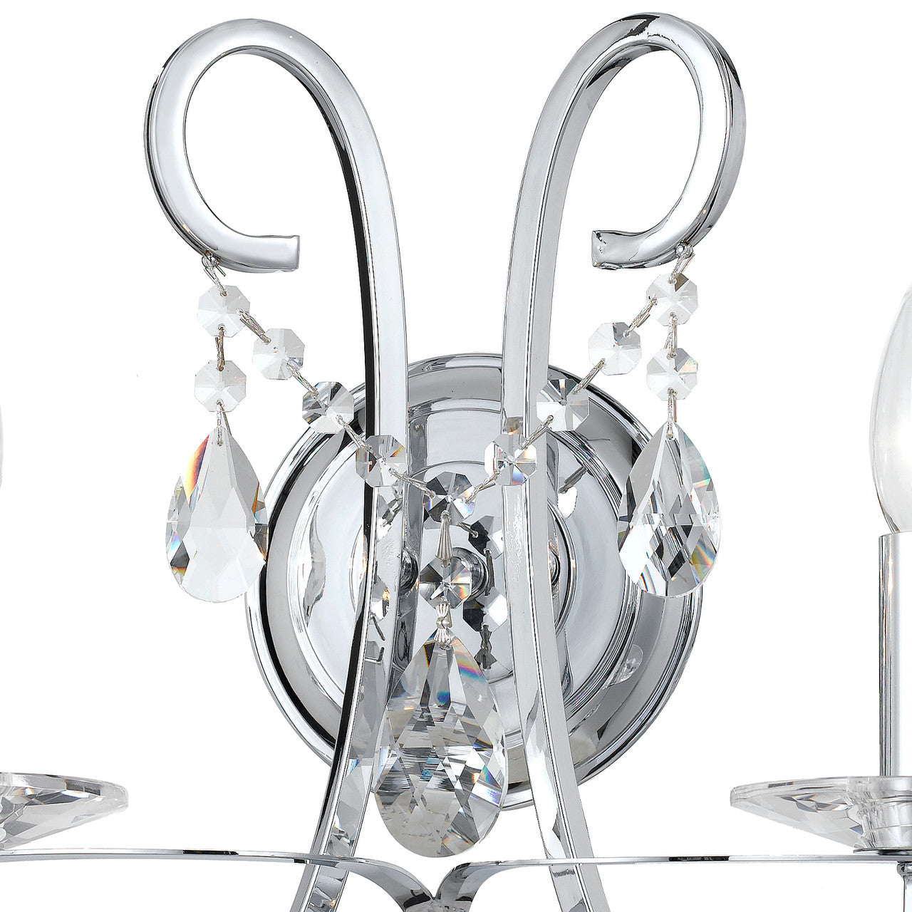 Crystorama Othello Wall Sconce Polished Chrome