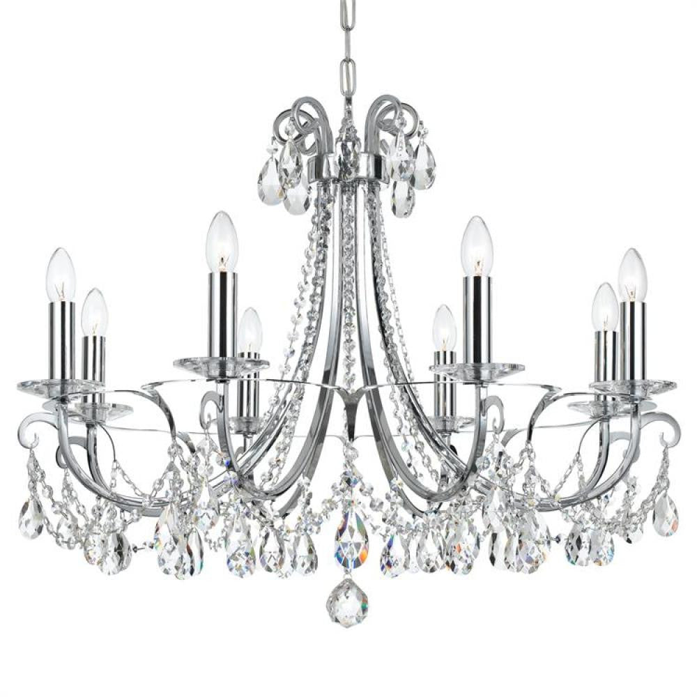 Crystorama Othello 8 Light Chandelier Polished Chrome