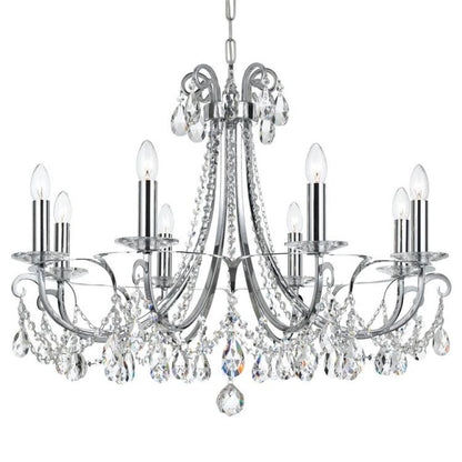 Crystorama Othello 8 Light Chandelier Polished Chrome