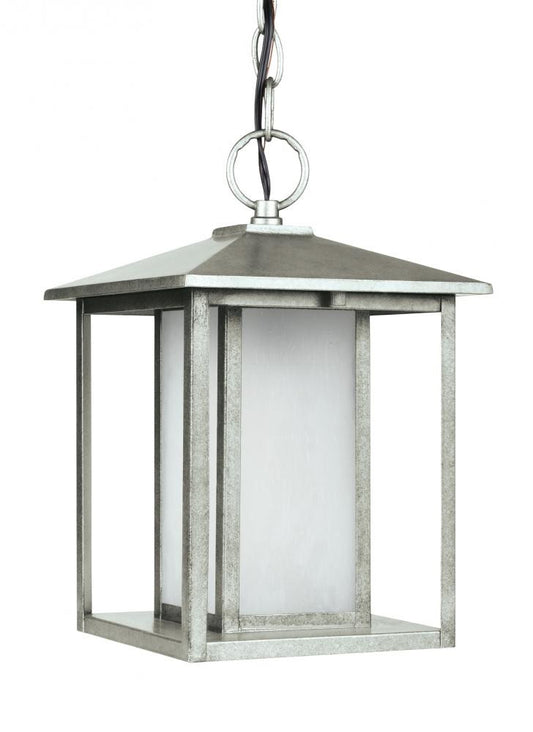 Generation Lighting Hunnington One Light Outdoor Pendant Weathered Pewter