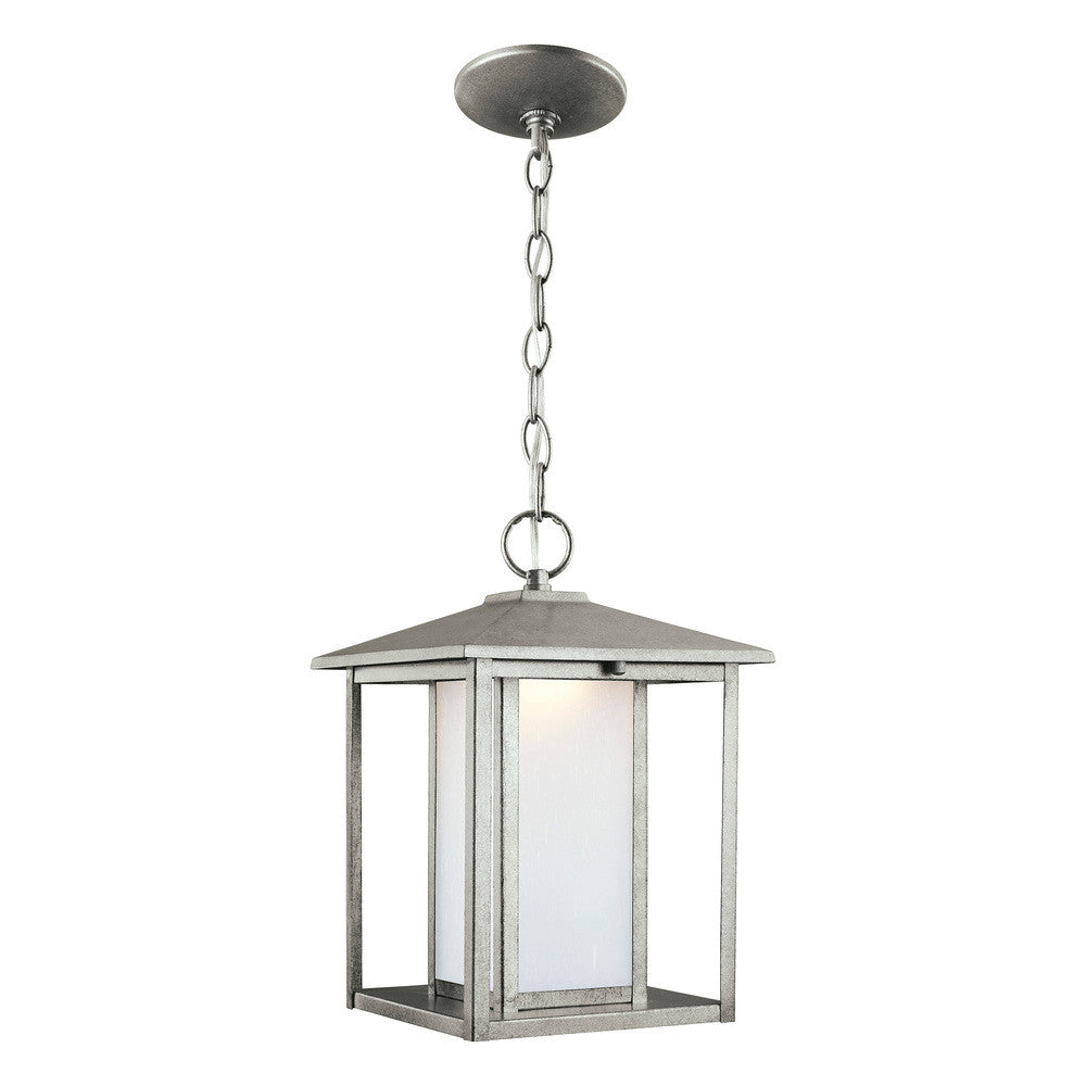 Generation Lighting Hunnington LED Outdoor Pendant Weathered Pewter