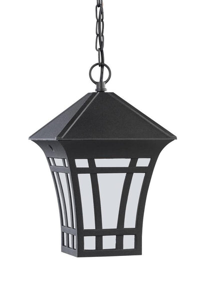 Generation Lighting Herrington One Light Outdoor Pendant Black