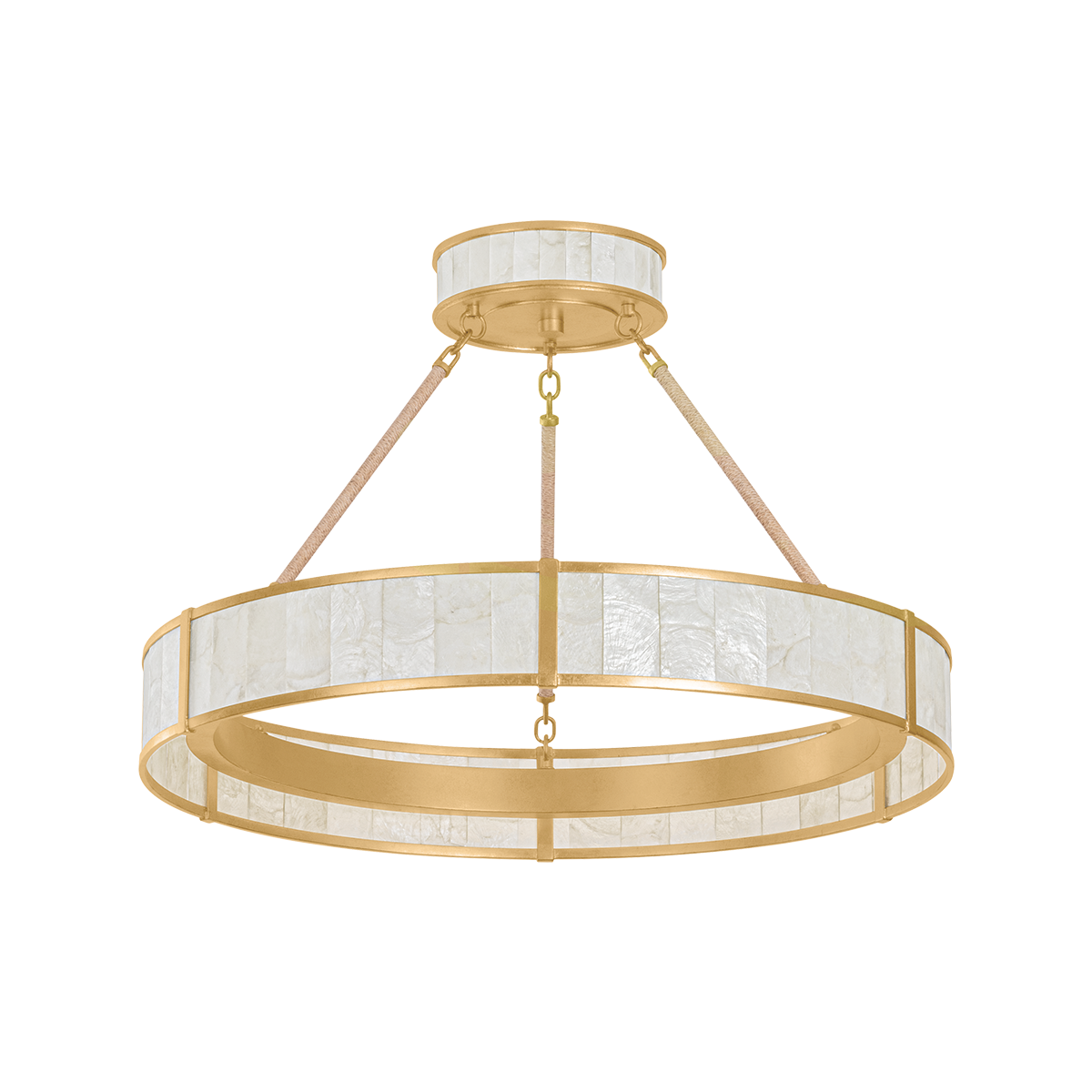 Hudson Valley Halcott 30" Chandelier Vintage Gold Leaf