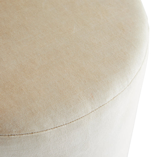 Warby Ottoman, Sterling Velvet