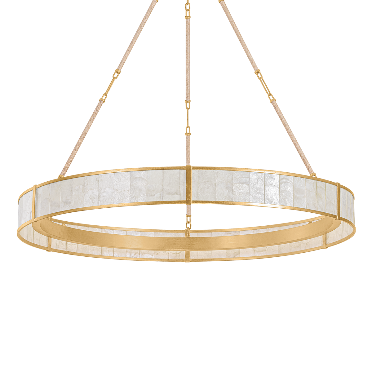 Hudson Valley Halcott 42" Chandelier Vintage Gold Leaf