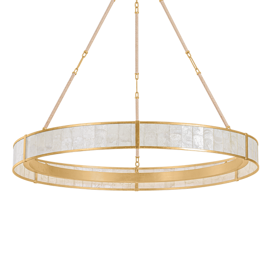 Hudson Valley Halcott 42" Chandelier Vintage Gold Leaf