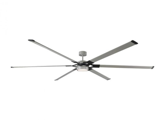 Visual Comfort Fan Loft 96-in LED Ceiling Fan Painted Brushed Steel