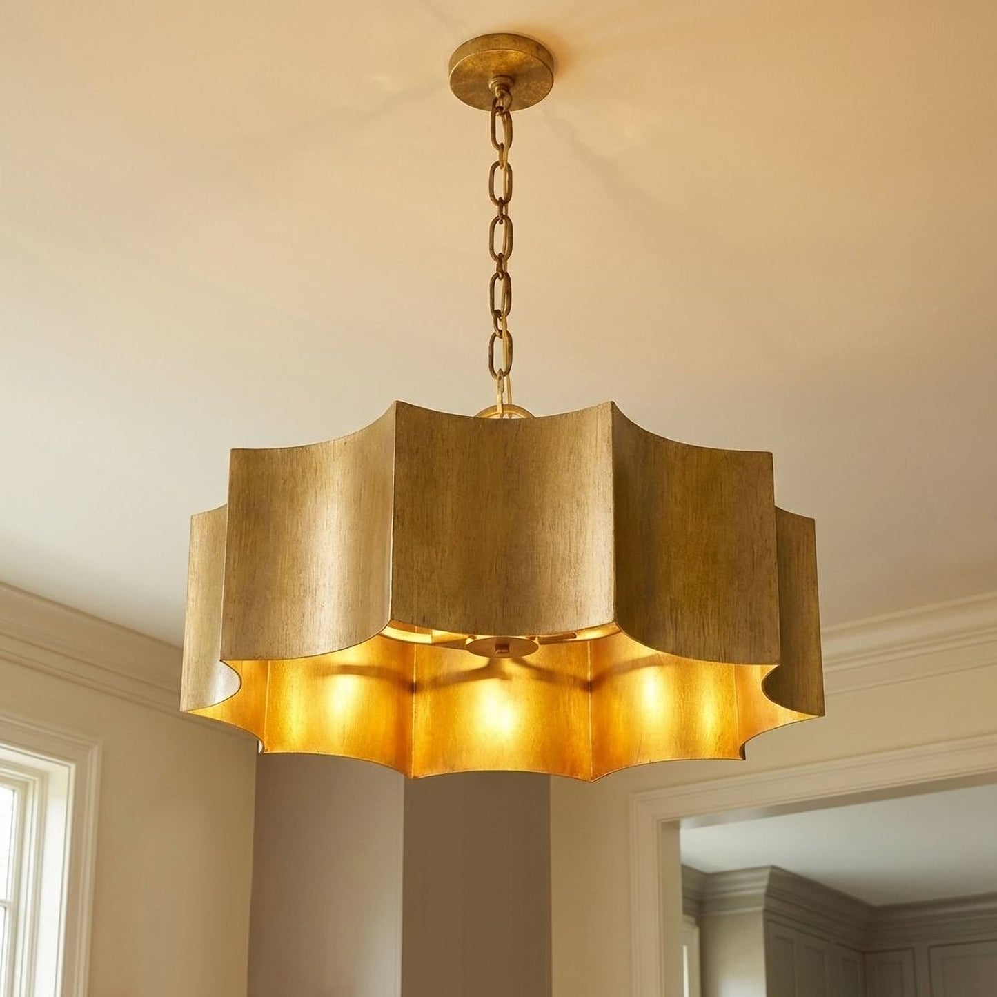 Shelby 3-Light Pendant in Gold Patina