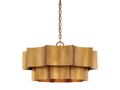 Savoy House Shelby 30-in Pendant Gold Patina