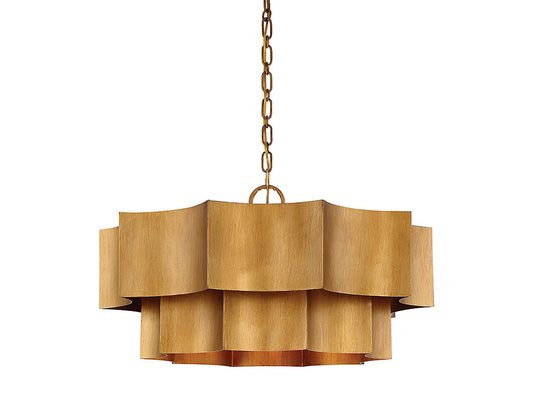 Savoy House Shelby 30-in Pendant Gold Patina