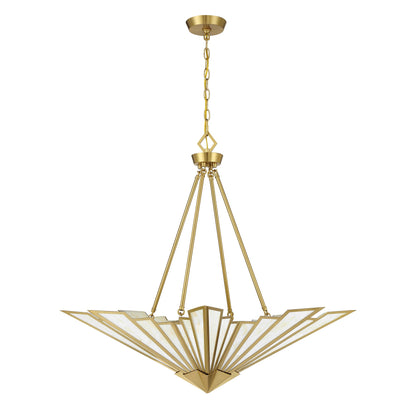 Rivage 4-Light Pendant Warm Brass