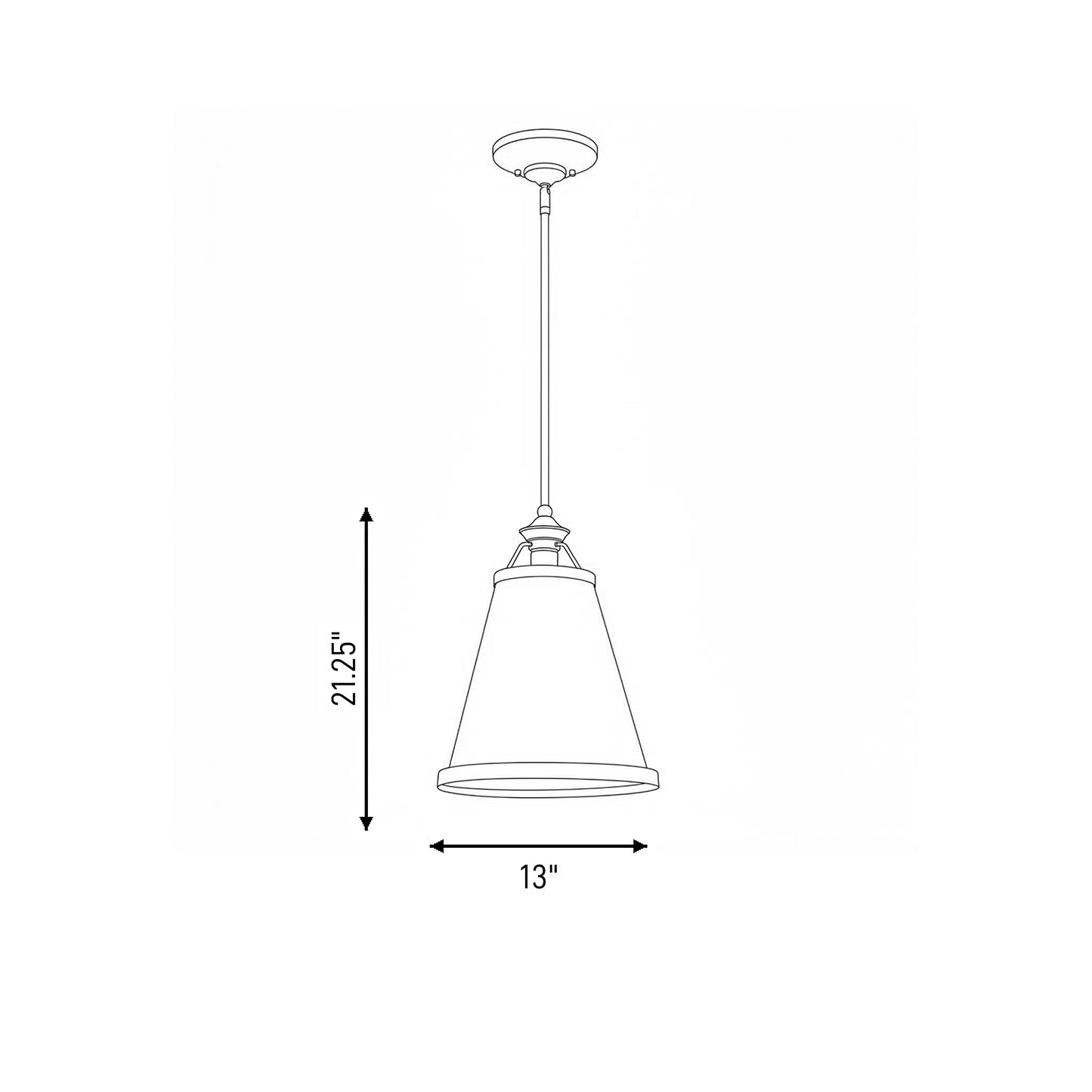 Ashmont 1-Light Pendant - Classic Bronze