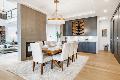 Landon 27" LED Pendant in Warm Brass