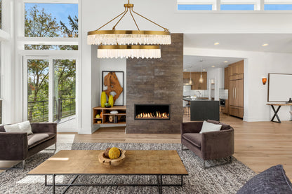 Landon 2-Light LED Pendant in Warm Brass