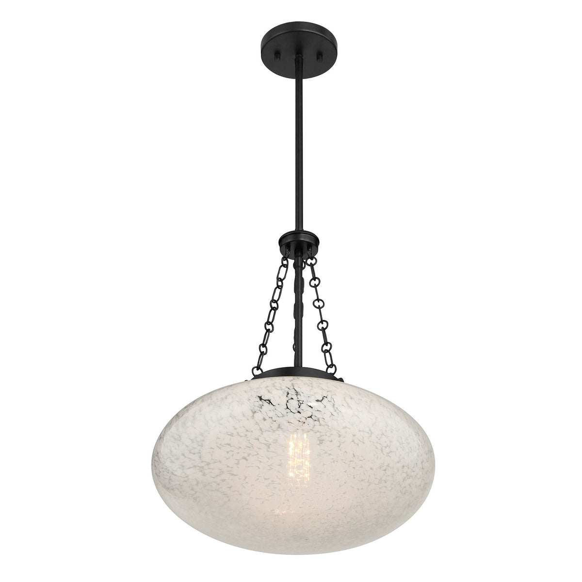 Willow 1-Light Pendant Matte Black