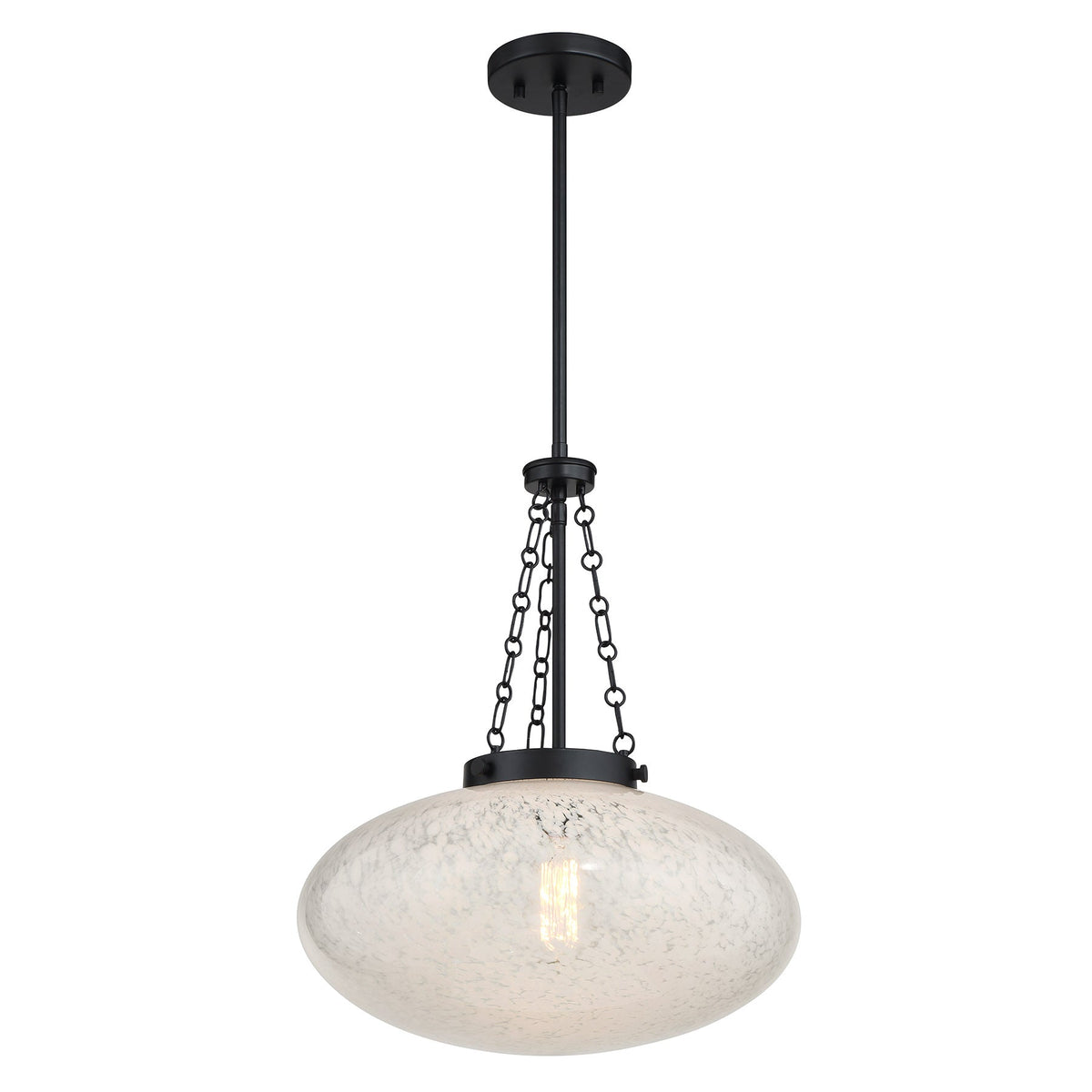 Willow 1-Light Pendant Matte Black